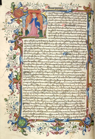 Yates Thompson 48, f.172v Geïllustreerde initiaal 