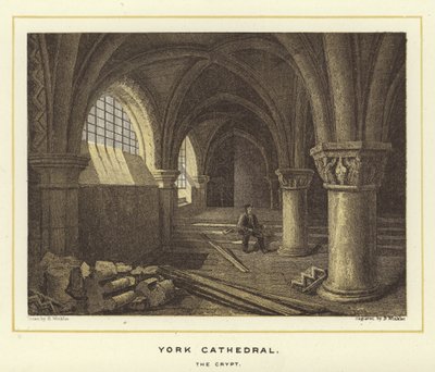 York Kathedraal, de crypte door English School