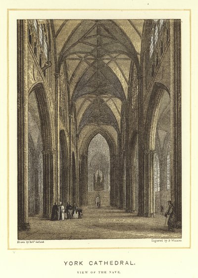 Kathedraal van York, aanzicht van het schip door English School