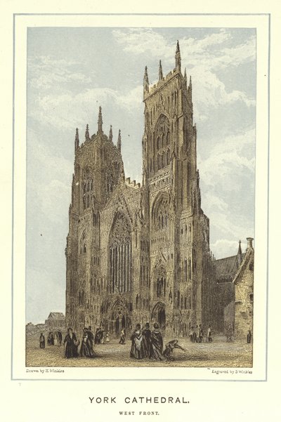 Kathedraal van York, westelijke voorzijde door English School