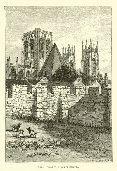 York, vanaf de Kantelen door English School