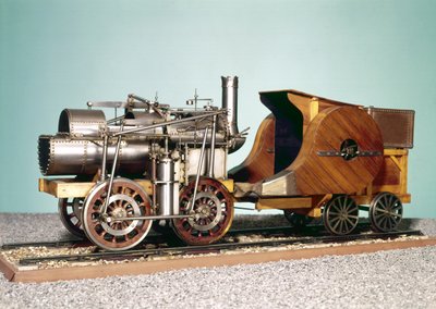1:10 schaalmodel van de eerste locomotief gebouwd door Marc Seguin voor de St. Etienne-Lyon Railway door English School English School