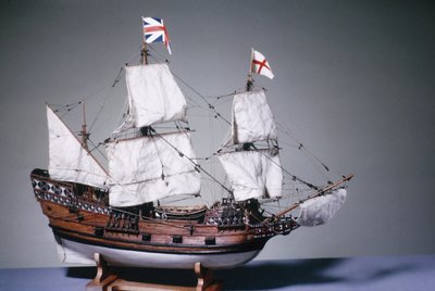 1:60 schaalmodel van de Mayflower van 1620 door English School English School