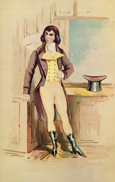 Portret van George Beau Brummell door English School English School
