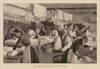 Leger des Heils wasserij in Stoke Newington door Enoch Ward