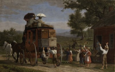De Pemigewasset Coach, 1899 door Enoch Wood Perry