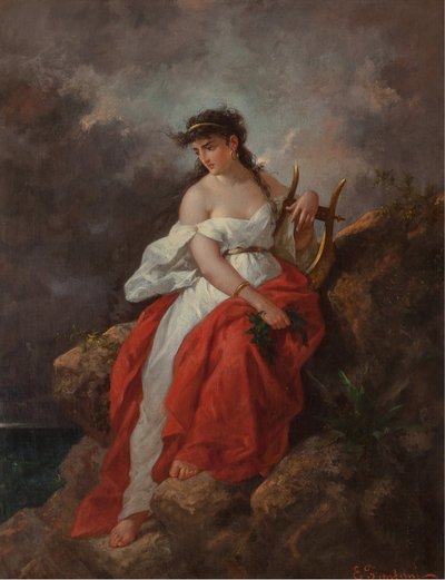 De muze Terpsichore door Enrico Fanfani