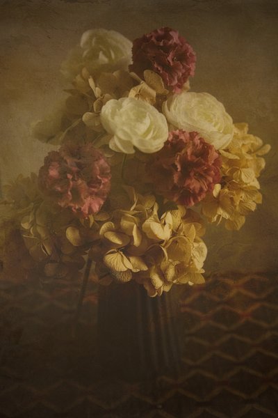 Vintage bloemenboeket door Enrico Sottocorna