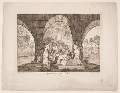 Minos en Voltaire door Erasmus Cristoffer Karlebye