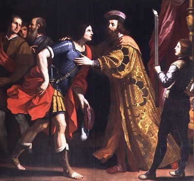 Het afscheid van Cato Uticensis door Ercole Gennari