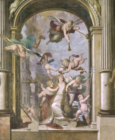 De kroning van de Maagd Maria door Ercole Procaccini
