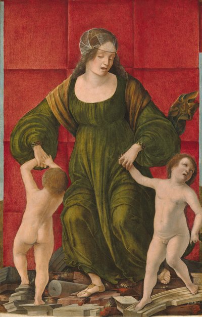 De vrouw van Hasdrubal en haar kinderen, ca. 1490-1493 door Ercole de