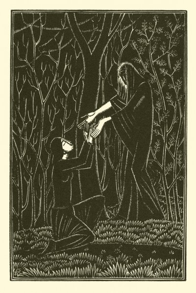 De Dood en de Dame door Eric Gill