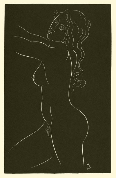 Vrouwelijk naakt door Eric Gill