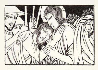 Kus van Judas door Eric Gill