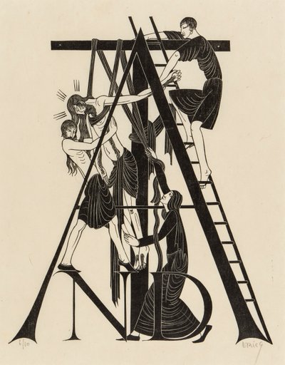 De kruisafneming door Eric Gill