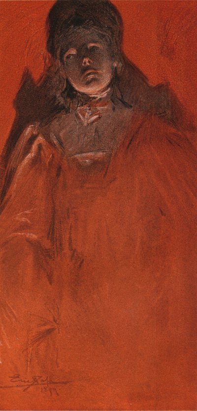 Een portretstudie, 1899 door Eric Pape