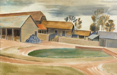 Boerenerf door Eric Ravilious