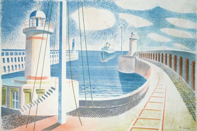 Newhaven Haven door Eric Ravilious