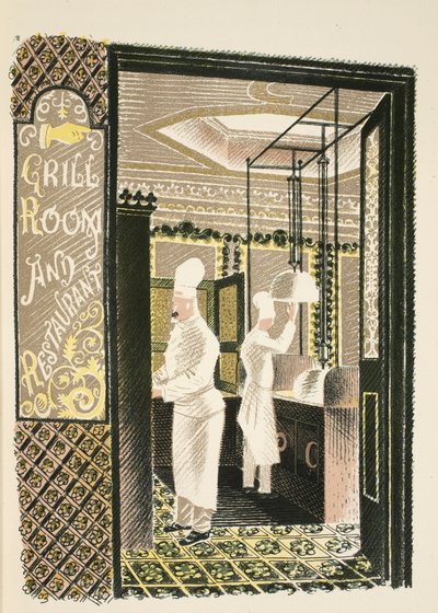 Restaurant en Grill Room, illustratie uit 