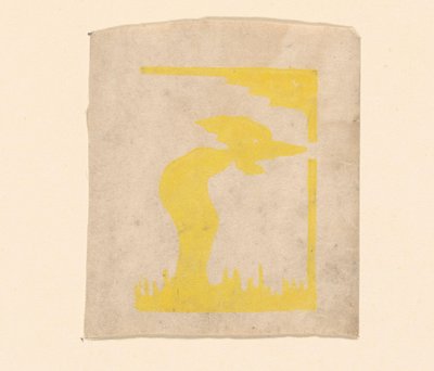 Abstracte compositie door Erich Wichmann (signed by artist)