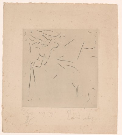 Abstracte compositie door Erich Wichmann (signed by artist)