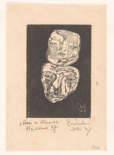 Heer en knecht door Erich Wichmann (signed by artist)