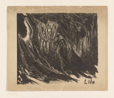 Abstracte compositie door Erich Wichmann