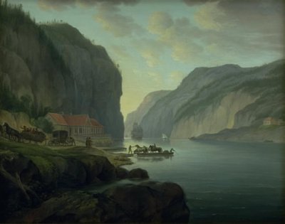Svinesund nabij Frederikshald in Noorwegen door Erik Pauelsen