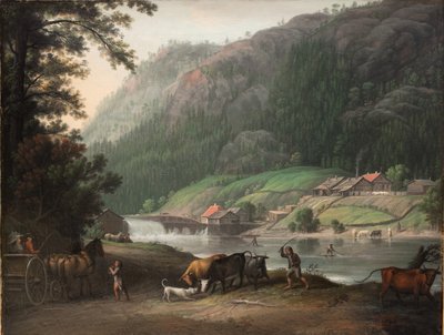 Tistedalen bij Frederikshald in Noorwegen door Erik Pauelsen