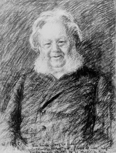 Henrik Ibsen door Erik Theodor Werenskiold