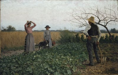 In het aardappelveld door Erik Theodor Werenskiold