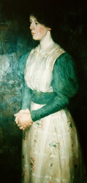 Portret van Miss Ellen Dick door Erik Theodor Werenskiold