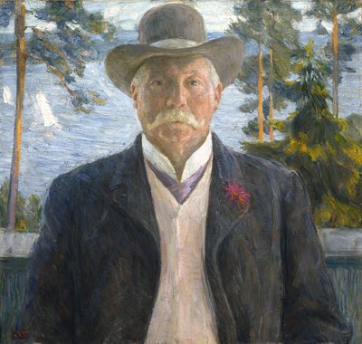 Portret van de componist Thorvald Lammers door Erik Theodor Werenskiold