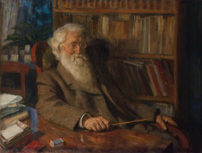 Professor Johan Ernst Welhaven Sars door Erik Theodor Werenskiold