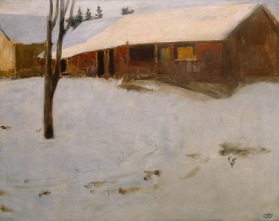 Winter door Erik Theodor Werenskiold