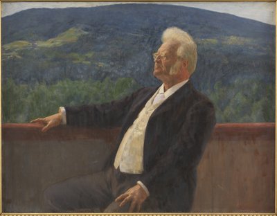 Portret van Bjørnstjerne Bjørnson door Erik Theodor Werenskiold
