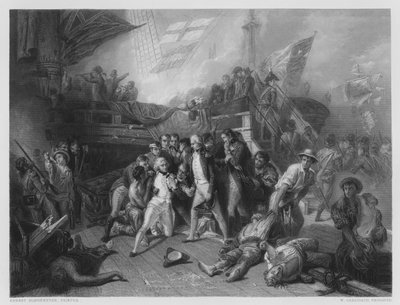 De Dood van Nelson door Ernest (after) Slingeneyer