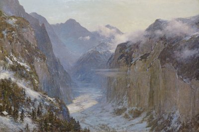 In Zijn Handen zijn de Diepe Plaatsen van de Aarde (95e Psalm) 1916 door Ernest Albert Waterlow