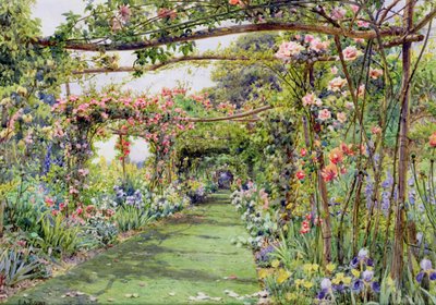 De rozenpergola, Blackhurst House, Tunbridge Wells, Kent door Ernest Arthur Rowe