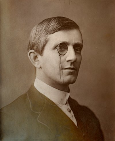 Brandon Thomas, Britse acteur, toneelschrijver en liedjesschrijver, 1887 door Ernest Barraud