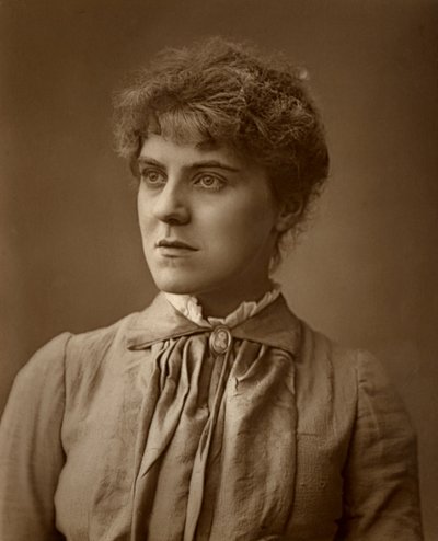Janet Achurch, Britse actrice en toneelmanager, 1887 door Ernest Barraud