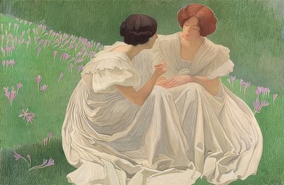 De twee witten (Les Deux Blanches). 1898 door Ernest Bieler