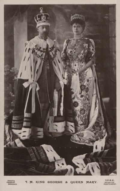 Koning George V en Koningin Mary door Ernest Brooks