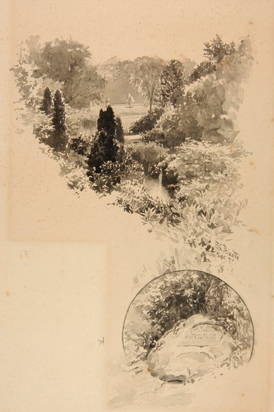 Battle Pass, Prospect Park, locatie van de Slag om Long Island door Ernest C. Peixotto