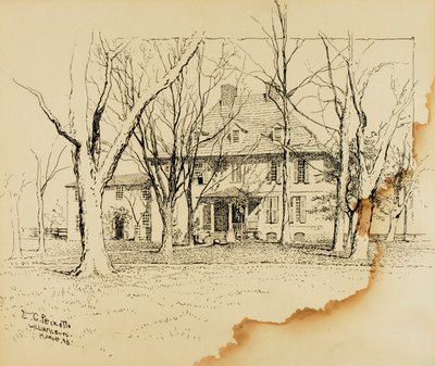Huis van de president van William and Mary College door Ernest C. Peixotto