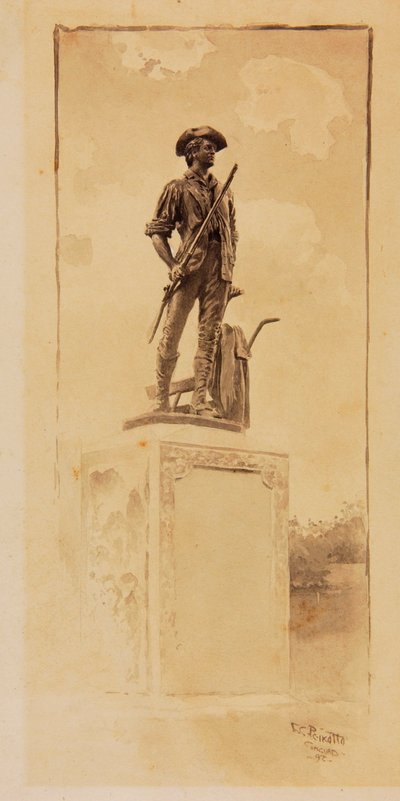 Het Minute Man Monument door Ernest C. Peixotto