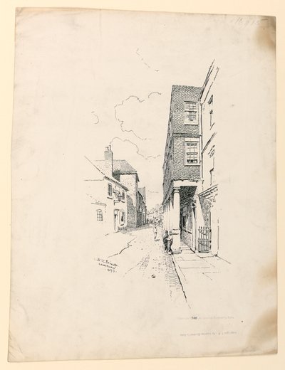 Oud Huis in Gainsborough door Ernest Clifford Peixotto