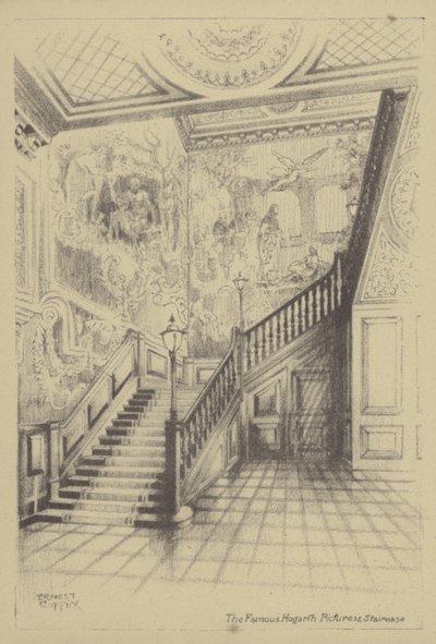 De Beroemde Hogarth Schilderijen en Trap door Ernest Coffin