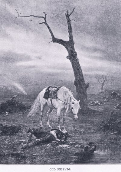 Oude vrienden, uit The Magazine of Art 1893, Cassell and Company door Ernest Crofts